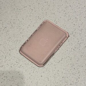 Apple Blush Leather Card Wallet